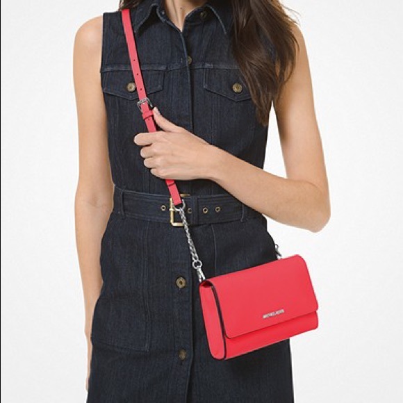 NWT authentic MK leather 3in1 crossbody & wristlet - Picture 2 of 10